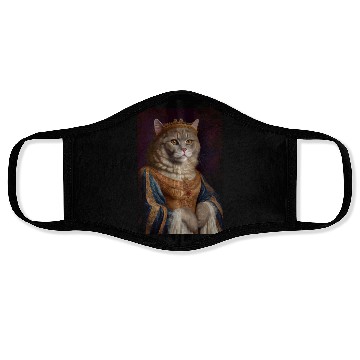 Discover Selkirk Rex King Cat Breed Portrait Royal Renaissa Face Masks