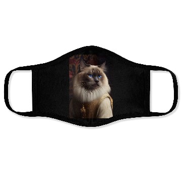 Discover Ragdoll Cat Breed Portrait Royal Renaissance Anima Face Masks