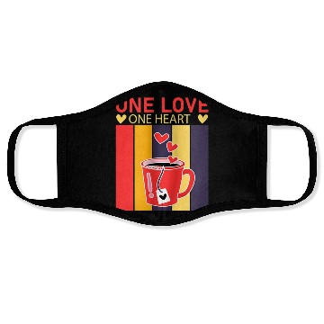Discover Valentine OneLove One Heart Face Masks