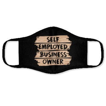 Discover Self Employed Business Owner Work Freelancer Boss Face Masks