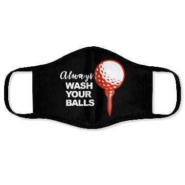 Discover funny golf gifts Face Masks