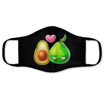 Discover Avocado Love - Cute Couple Design Face Masks