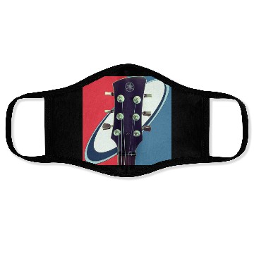 Discover Red White Blue Rock and Roll Themed Guitar Face Masks