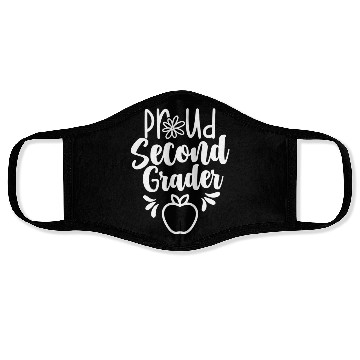 Discover Proud Second Grader Teacher 2nd Grade School Face Masks