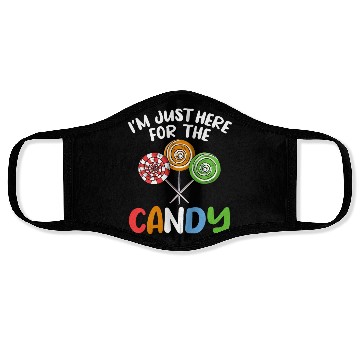 Discover I'm Just Here For The Candy Lollipop Halloween Cos Face Masks