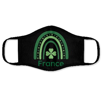 Discover France Clover Charm Boho Rainbow Face Masks