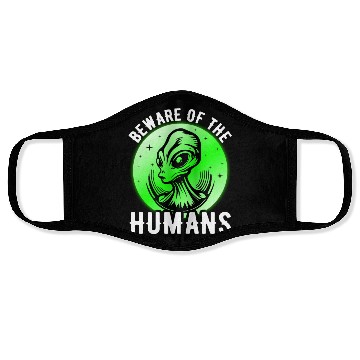 Discover Alien, Aliens, UFO, UAP, Space Unknown Flight Face Masks