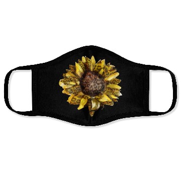 Discover Leopard Print Sunflower Face Masks