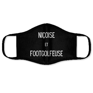 Discover Nicoise et footgolfeuse Face Masks