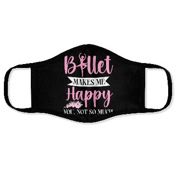 Discover Ballet Dancer Dance Girl Ballerina Face Masks