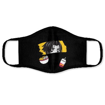 Discover Just A Boy Who Loves Anime Ramen And.Boba Tea Face Masks