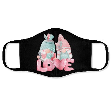 Discover I love U. Valentine's Gnomes. Face Masks