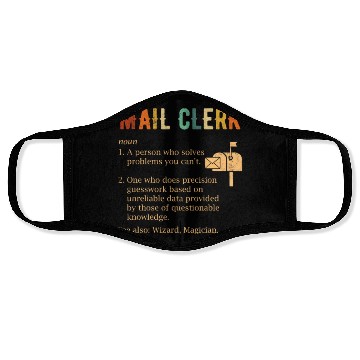 Discover mail clerk definition, mail clerk Face Masks
