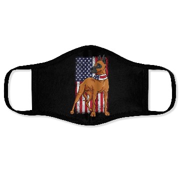 Discover Great Dane USA Flag Face Masks