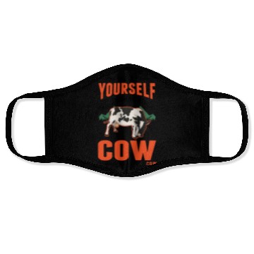 Discover Cow Gift Farmer Cattle Breeder Cows Face Masks