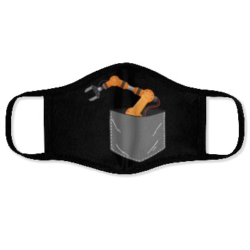 Discover Robot Robotics Engineer Pocket Face Masks