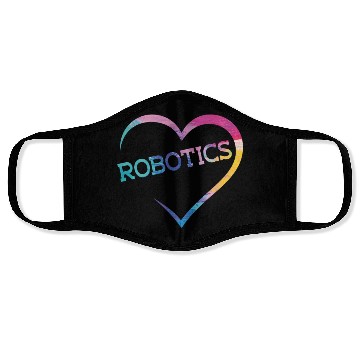 Discover Robot Robotics Engineer Watercolor Face Masks