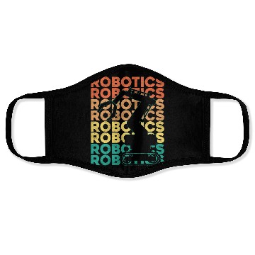 Discover Robot Robotics Engineer Retro Face Masks