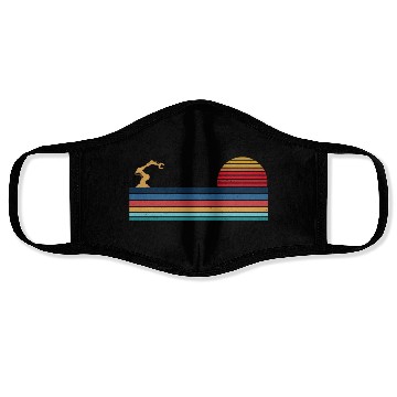 Discover Robot Robotics Engineer Retro Face Masks