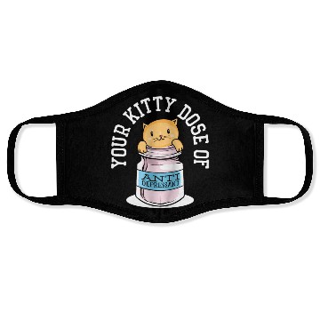 Discover Antidepressant Kitten Medicine Cat Owner Face Masks