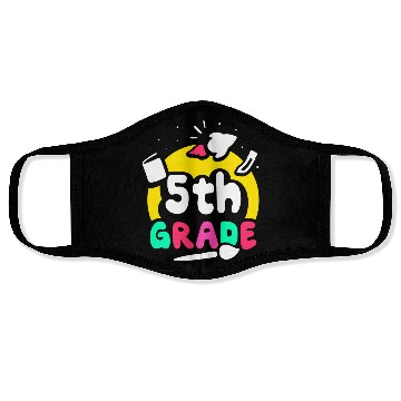 Discover 5Th Grade Pupil Class Grader School Face Masks