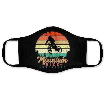 Discover Mountain Bike Adventure Face Masks