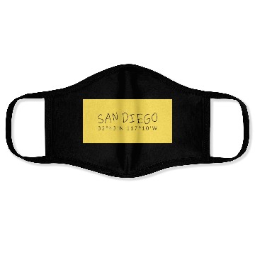 Discover San Diego Coordinate's design Face Masks