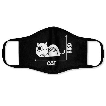 Discover Funny Cat Or Bird Optical Illusion A Philosophy Face Masks