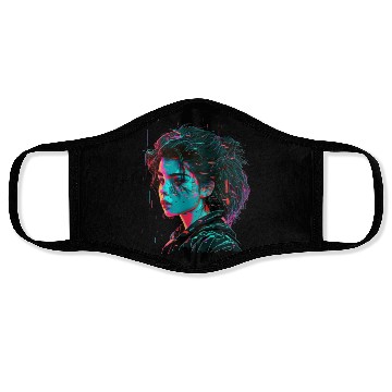 Discover Vaperwave Aesthetic Glitch Anime Retrowave Synthwa Face Masks