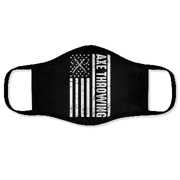 Discover Patriotic Axe Throwing American Flag For Axe Throw Face Masks