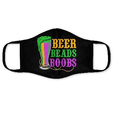 Discover Beer Beads Boobs Mardi Gras Party Face Masks