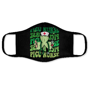Discover Groovy PICU Nurse Funny St Patrick's Day Face Masks