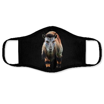 Discover goat red eyes Face Masks
