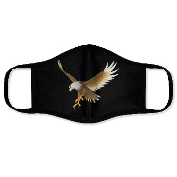 Discover Eagle flying Face Masks