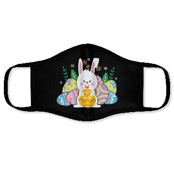 Discover Cute Easter Bunny Egg Hunt Face Masks