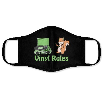 Discover vinyl rules pastel green Face Masks