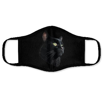 Discover BACK CAT 3D FACE Face Masks