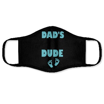 Discover Dad's Little Dude Cute Toddler Clothes For Boy Face Masks