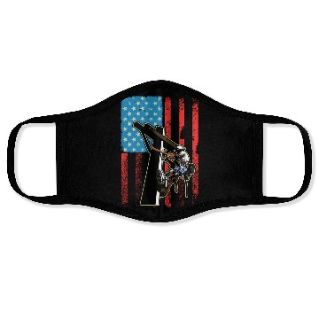 Discover US Flag Lineworker Patriotic Lineman Face Masks