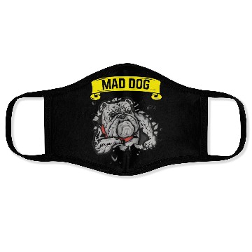 Discover Mad Dog - Pitpull Lover Face Masks