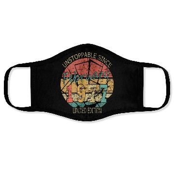 Discover 1977 Born Vintage Rose Gift Face Masks