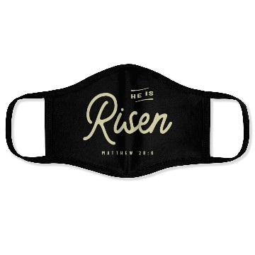 Discover Religious He Is Risen Christian Easter Face Masks