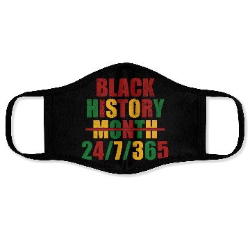 Discover black history month Face Masks 24/7/365