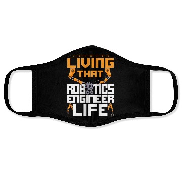 Discover Robot Robotics Engineer Vintage Face Masks