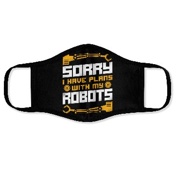 Discover Robot Robotics Engineer Vintage Face Masks