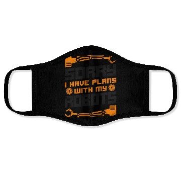 Discover Robot Robotics Engineer Vintage Face Masks