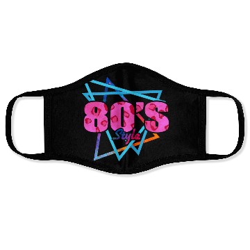 Discover 80's Style - Fun Retro Pink Leopard Print Face Masks