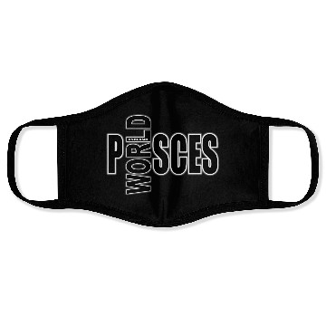 Discover pisces WORLD bw Face Masks