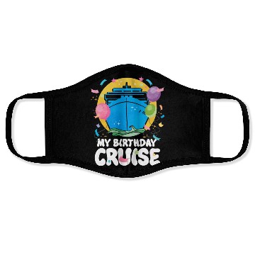 Discover My Birthday Cruise Face Masks