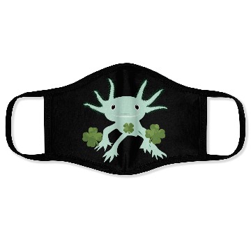 Discover Axolotl St Patricks Day Face Masks
